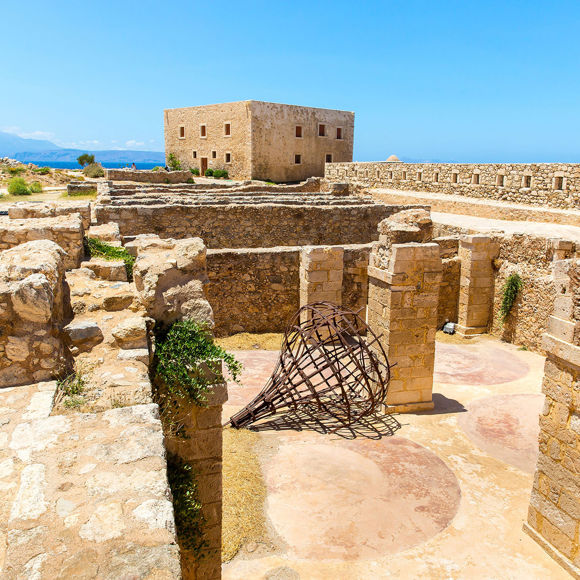 View of Fortezza fortress in Rethymno, Crete